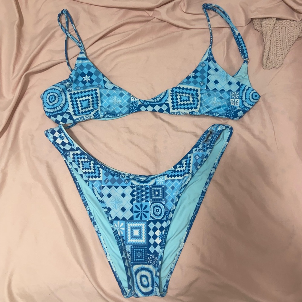 BLACKBOUGH SANTORINI BLUE BIKINI